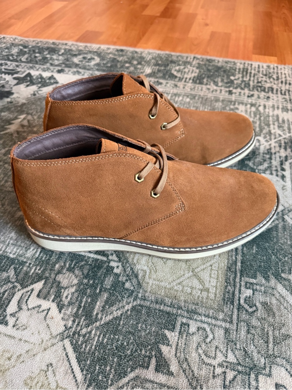 LL Bean Stonington Suede Chukka boots size 13 wide